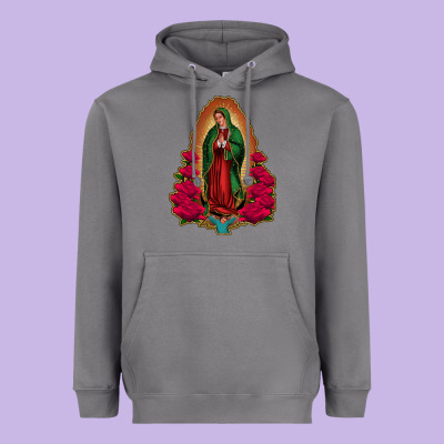 Our Lady Of Guadalupe Heavyweight Hoodie Designed By Jasminsmagicworld