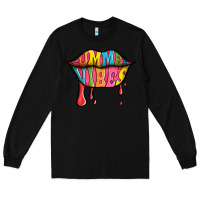Black summer vibes lips Long Sleeve Tee - Jasminsmagicworld