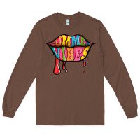 Chestnut summer vibes lips Long Sleeve Tee - Jasminsmagicworld