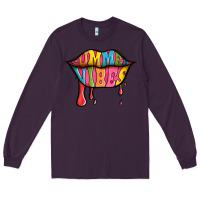 Plum summer vibes lips Long Sleeve Tee - Jasminsmagicworld