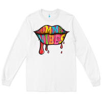 White summer vibes lips Long Sleeve Tee - Jasminsmagicworld