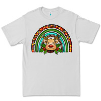 Dove Grey reindeer rainbow christmas Premium Tee - RanaPortraitStore