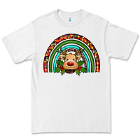 White reindeer rainbow christmas Premium Tee - RanaPortraitStore