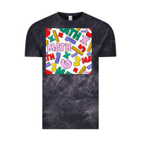 Cloud Black math seamless pattern Vintage Tee - BundleAndBundleShop