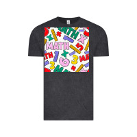 Vintage Black math seamless pattern Vintage Tee - BundleAndBundleShop