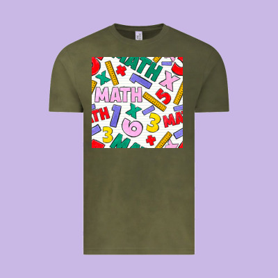 Math Seamless Pattern Vintage Tee Designed By Bundleandbundleshop