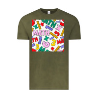 Vintage Olive math seamless pattern Vintage Tee - BundleAndBundleShop