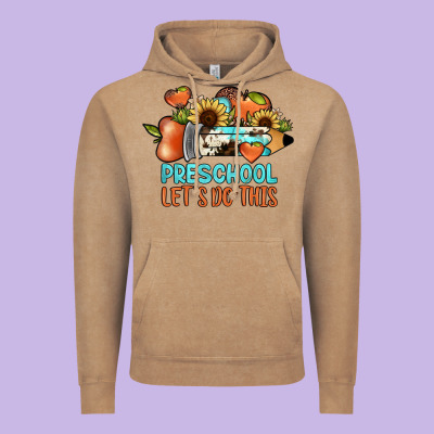Preschool Let's Do This Vintage Hoodie Designed By Jahusdesignshop
