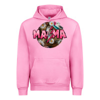 Fuchsia Pink Mama lightning bolt Mother's Day Urban Hoodie - CowGirlArtShop