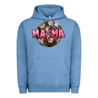 Pigment Pebble Blue Mama lightning bolt Mother's Day Urban Hoodie - CowGirlArtShop