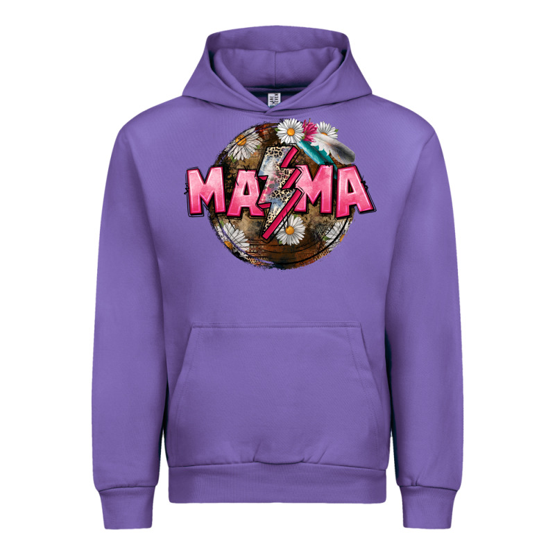 Mama Lightning Bolt Mother's Day Urban Hoodie by CowGirlArtShop | Teevron