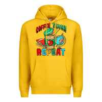Lemon coffee teach repeat Premium Hoodie - NancyCooperArtShop