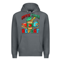 Rock coffee teach repeat Premium Hoodie - NancyCooperArtShop