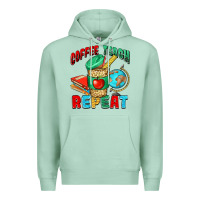 Seafoam coffee teach repeat Premium Hoodie - NancyCooperArtShop