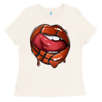 Sports Lips Basketball Ladies Tee | Teevron