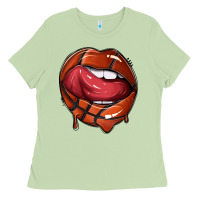 Matcha sports lips basketball Ladies Tee - texasbilliewilder