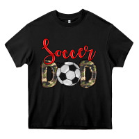 Black soccer dad Heavy Core Tee - Zillion Design Studio