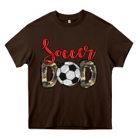 Chocolate Brown soccer dad Heavy Core Tee - Zillion Design Studio