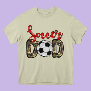 Soccer Dad Heavy Core Tee Designed By Zillion Design Studio