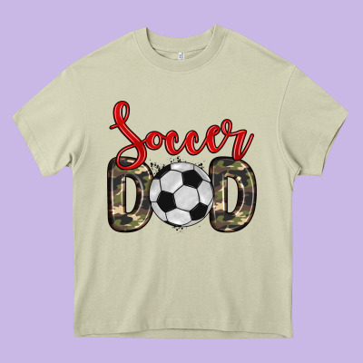 Soccer Dad Heavy Core Tee Designed By Zillion Design Studio