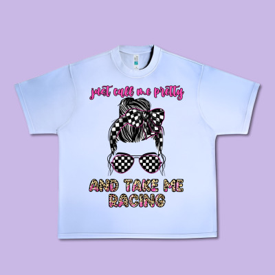Just Call Me Pretty And Take Me Racing Urban Heavy Tee Designed By Jahusdesignshop