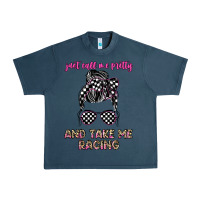 Midnight Navy just call me pretty and take me racing Urban Heavy Tee - JahusDesignShop