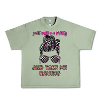 Oil Green just call me pretty and take me racing Urban Heavy Tee - JahusDesignShop