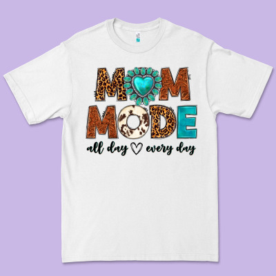 Mom Mode All Day Every Day Premium Tee Designed By Texasbilliewilder