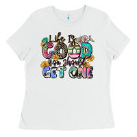 White life is good you should get one Ladies Tee - Zillion Design Studio