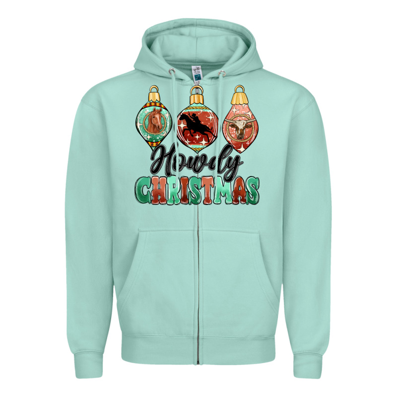 Howdy Christmas Zipper Hoodie by MaliasSmallBusiness | Teevron