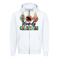 White howdy christmas Zipper Hoodie - MaliasSmallBusiness
