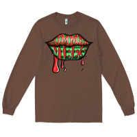Chestnut summer vibes watermelon lips Long Sleeve Tee - Jasminsmagicworld