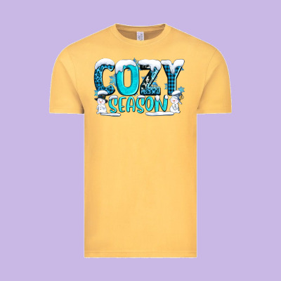 Cozy Season With Snowman Ado Vintage Tee Designed By Adodesignshop