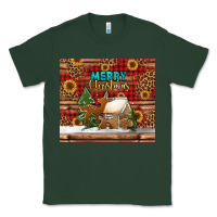 Sports Green merry christmas cookies buffalo plaid Classic Tee - Jasminsmagicworld