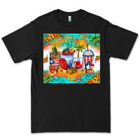 Black puerto rico coffee cups Premium Tee - Zillion Design Studio