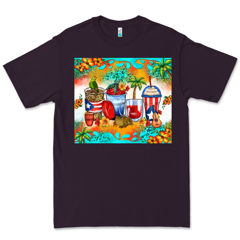 Puerto Rico Coffee Cups Premium Tee by Zillion Design Studio | Teevron