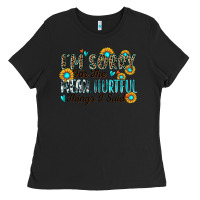 Black i'm sorry for the mean hurtful things i said Ladies Tee - Zillion Design Studio
