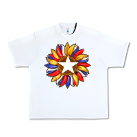 White american flag and sunflower with star Urban Heavy Tee - Artiststas