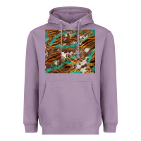 Lavender tiger cowhide tumbler Heavyweight Hoodie - BarkalooDesign