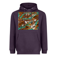Plum tiger cowhide tumbler Heavyweight Hoodie - BarkalooDesign