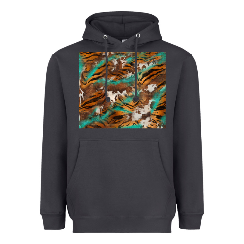 Tiger Cowhide Tumbler Heavyweight Hoodie by BarkalooDesign | Teevron