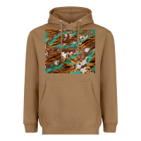 Toasted Coconut tiger cowhide tumbler Heavyweight Hoodie - BarkalooDesign