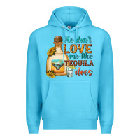 Ocean Blue he dont love me like tequila does Premium Hoodie - texasbilliewilder