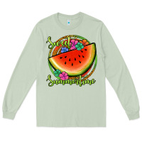 Matcha sweet summertime watermelon Long Sleeve Tee - Jasminsmagicworld