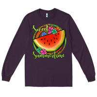 Plum sweet summertime watermelon Long Sleeve Tee - Jasminsmagicworld
