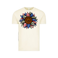 Vintage Arctic sunflower american flag Vintage Tee - JahusDesignShop