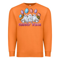 Carrot Easter Vibes with Bunny and Eggs Premium Sweatshirt - RanaPortraitStore