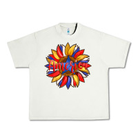 Pistachio america with american flag colors and sunflower with star Urban Heavy Tee - Artiststas