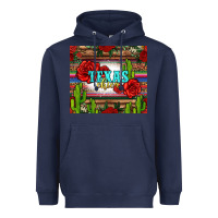 Navy texas chica with roses Heavyweight Hoodie - Jasminsmagicworld