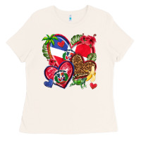 Bone dominican republic  hearts Ladies Tee - texasbilliewilder